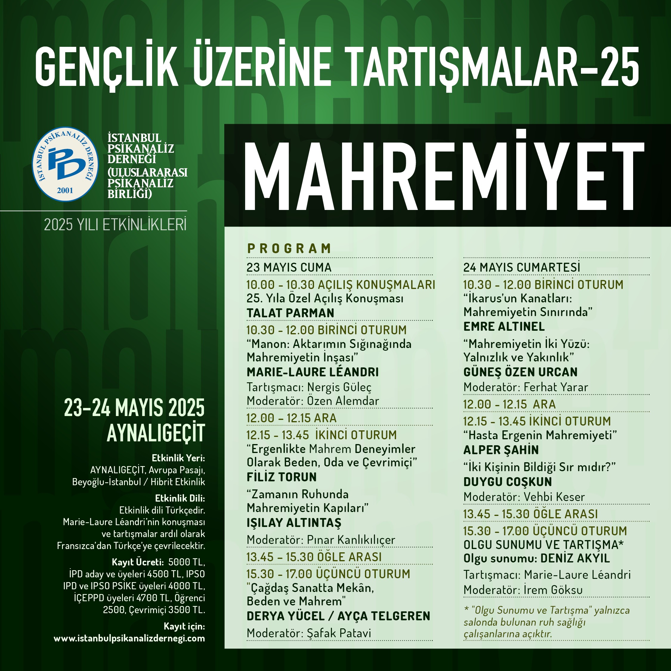 <p>25. Gençlik Üzerine Tartışmalar</p>
