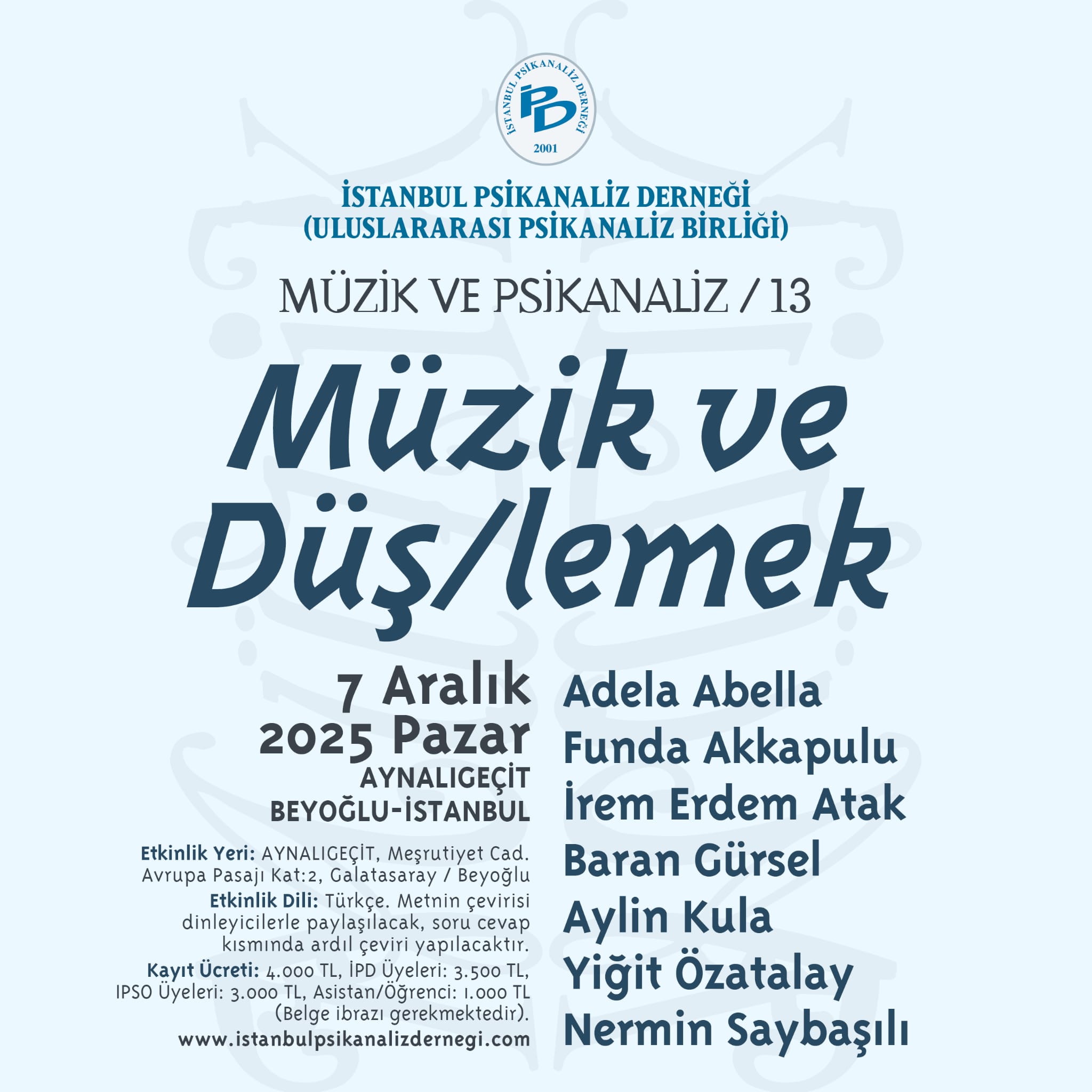 <p>13. Müzik ve Düş/lemek</p>
