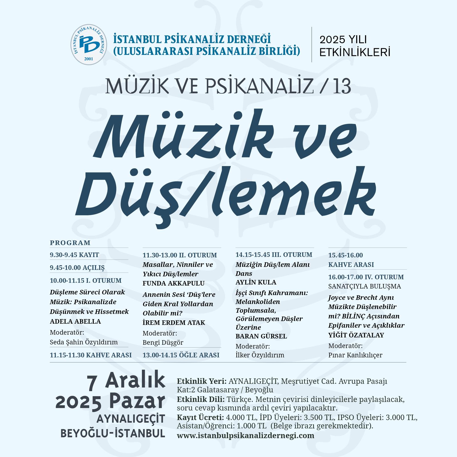 <p>13. Müzik ve Düş/lemek</p>