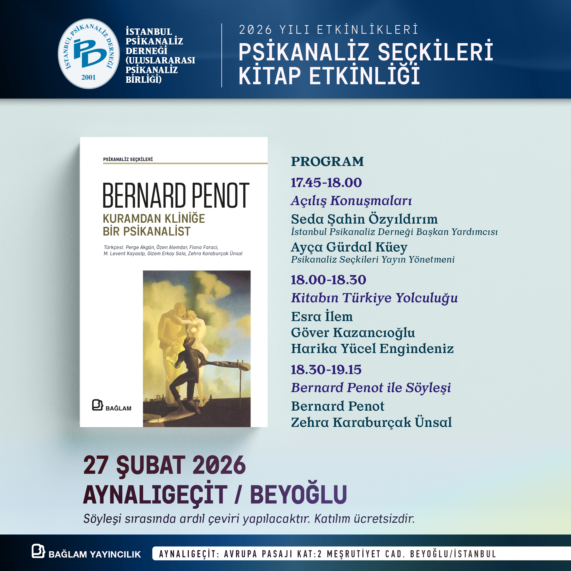 <p>Psikanaliz Seçkileri Kitap Etkinliği</p>