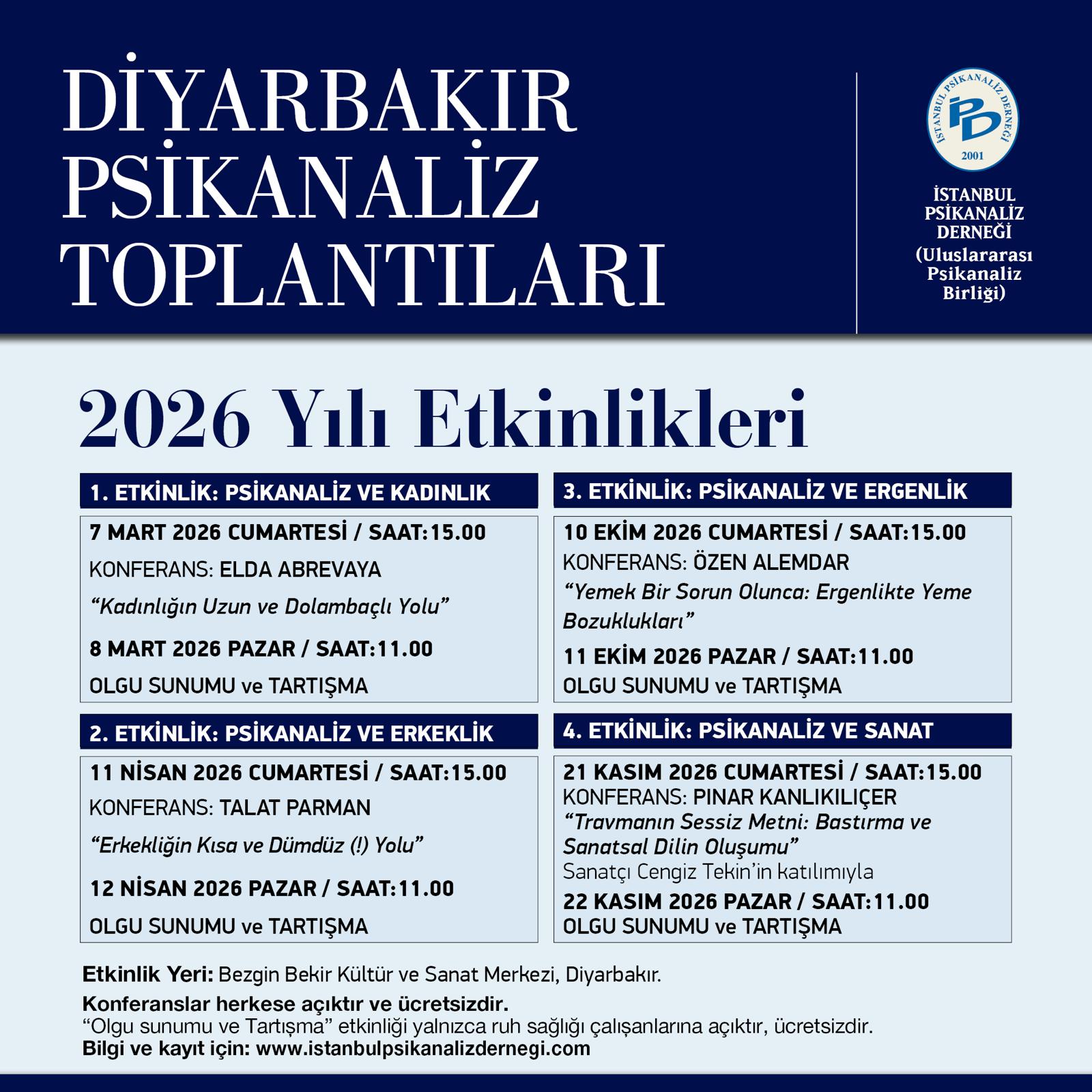 <p>2026 Yılı 2. Etkinlik : Psikanaliz ve Erkeklik</p>
